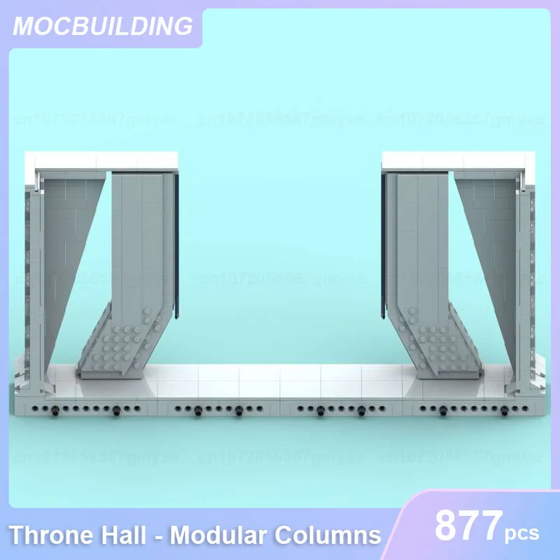 Din Family Homestead on Nevarro & Throne Hall modułowe kolumny MOC klocki montażowe modele świąteczne zabawki prezenty 2879 szt.