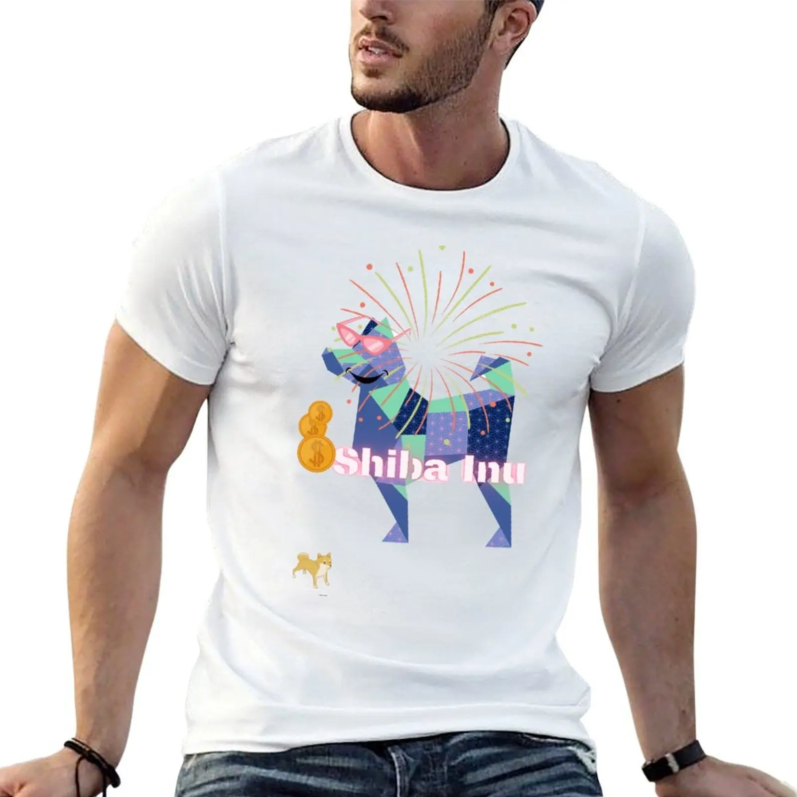 

Shiba Inu Fashion T-Shirt man t shirt graphic funny t shirts cotton T-Shirt