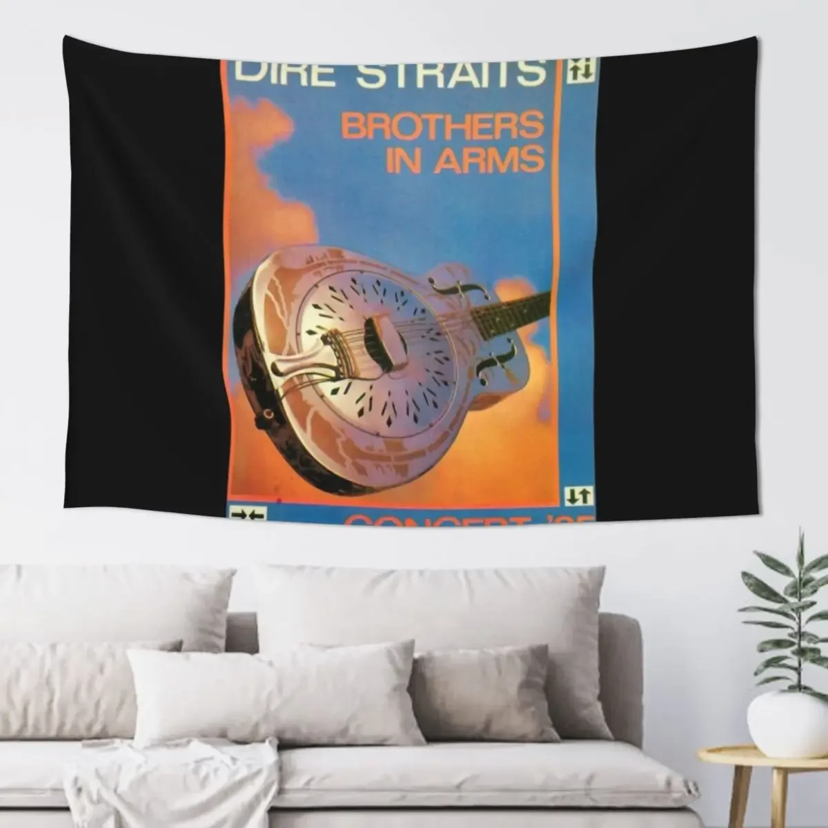 

Dire Straits In Concert Tapestry Hanging Wall Anime Decor Luxury Living Room Decoration Tapestry