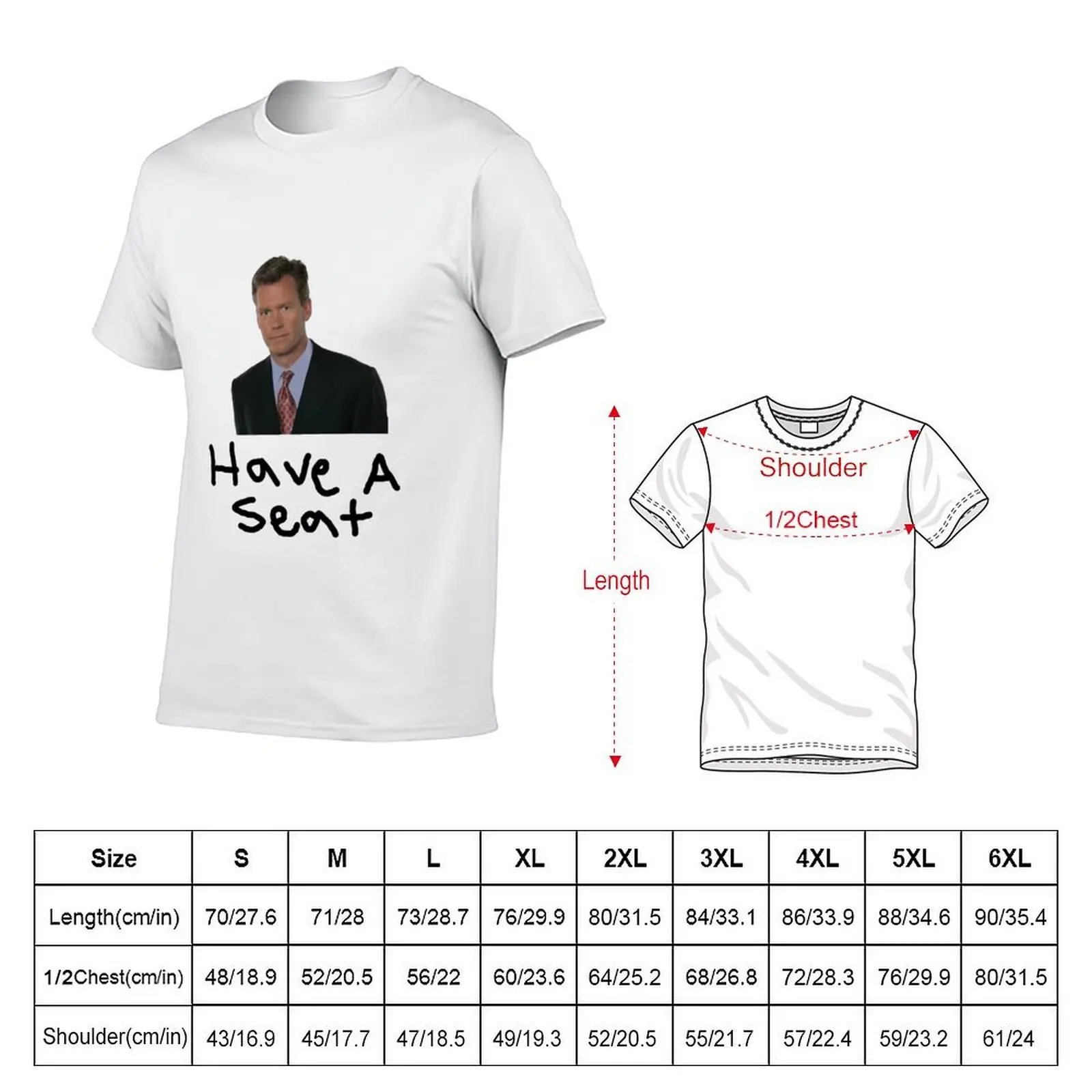 Chris Hansen - Have A Seat T-Shirt cotton t shirts man 100% man tshirt T-Shirt