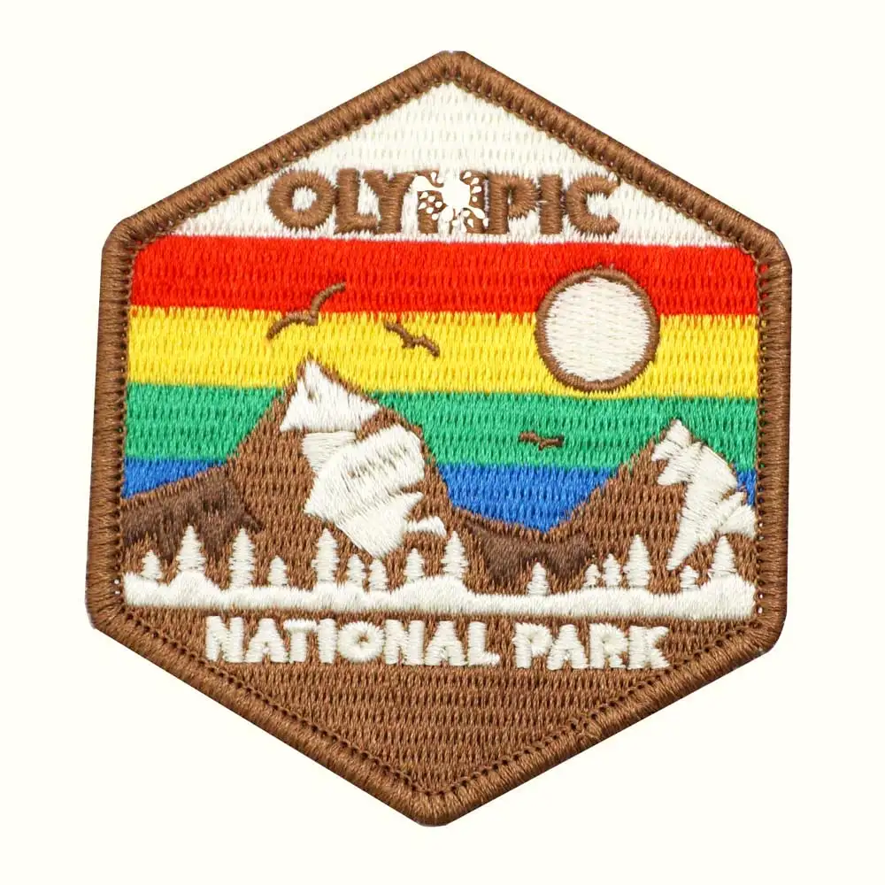 OUTDOOR  NATIONAL PARK Embroidered Patch Hook & Loop Sew on Embroidery Military Badge