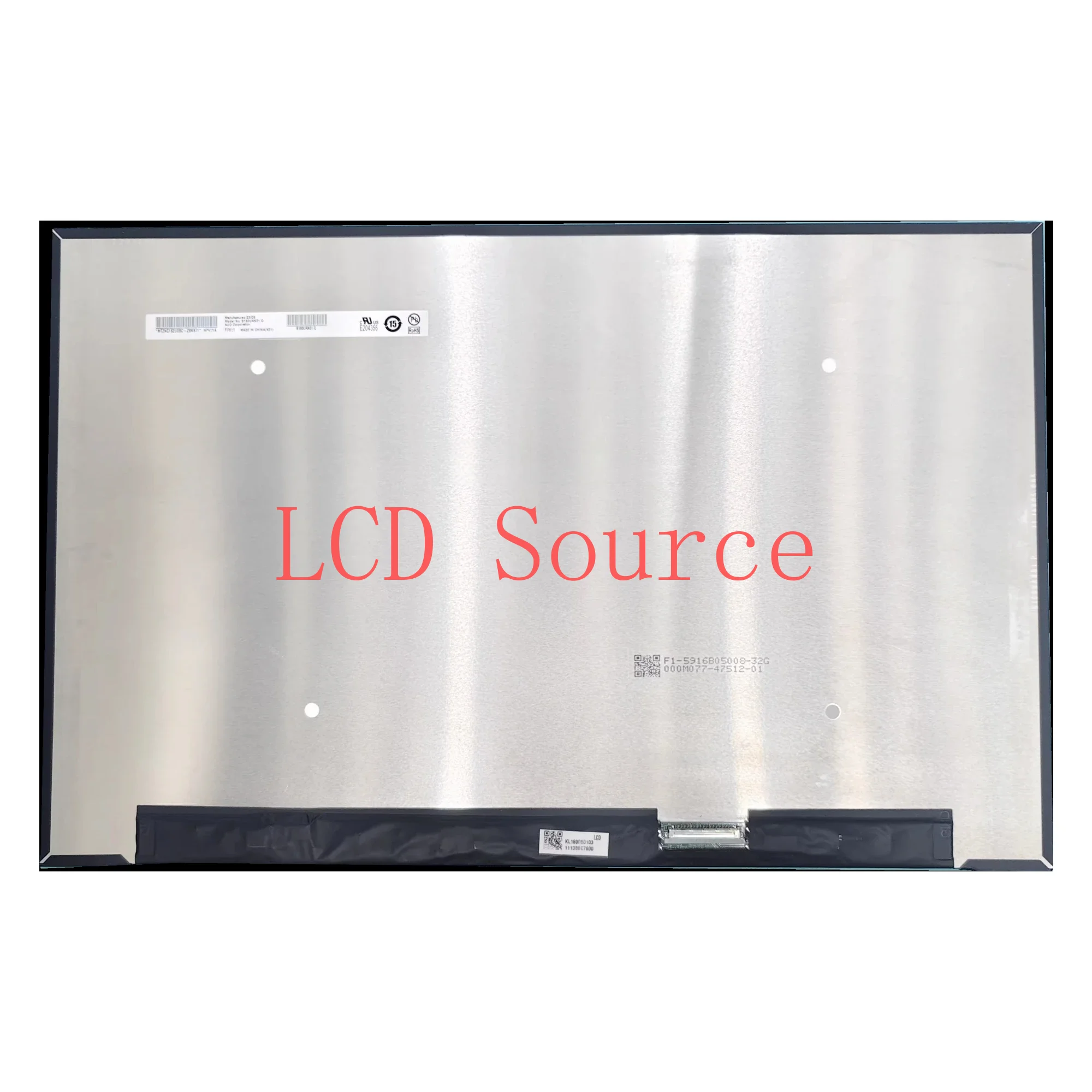 B160UAN01.Q  16.0inch eDP 40 pins 1920 ×1200 Laptop LCD Screen