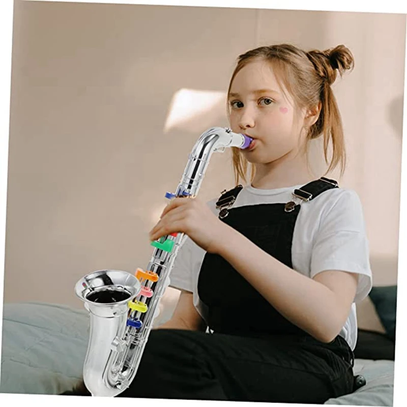 1 Piece Children's Saxophone Music Toys Brass Instruments Musical Wind Instrument