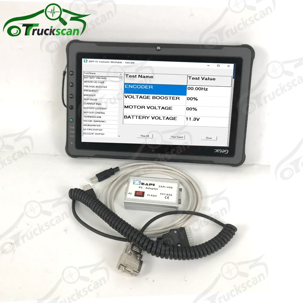 For ZAPI F01183A data cable zapi diagnostic tool console ZAPI-USB programmer electric controller and F110 Tablet