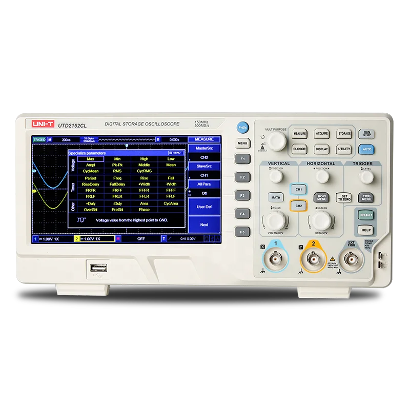 150MHz cheap oscilloscope  2 CH digital oscilloscope UTD2152CL