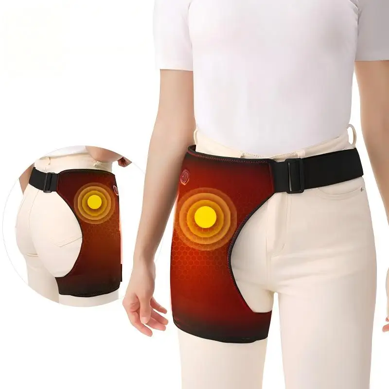 Attelle de soutien de la hanche chauffante et massante - Dispositif vibrant pour la récupération des tensions musculaires sportives et l'équipement de chaleur hivernal