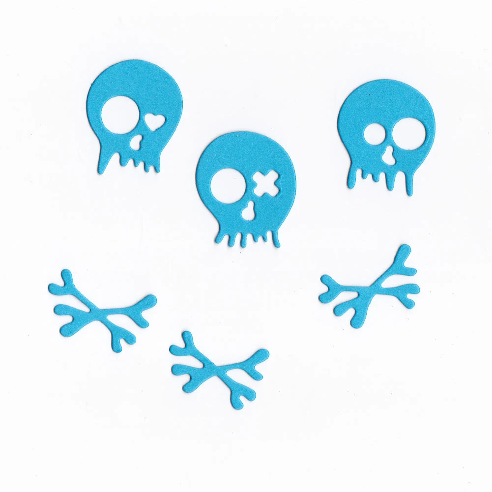 Halloween Skulls Metal Cutting Dies For Scrapbooking Stencils DIY Cards Album Decoration Embossing Folder Die Cuts