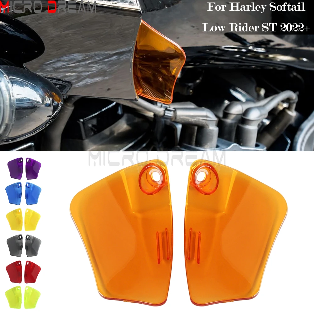

Motorcycle Colorful ST Headlight Fairing Air Deflector For Harley Softail Low Rider ST 2022-Later Side Wing Headlamp Wind Shield