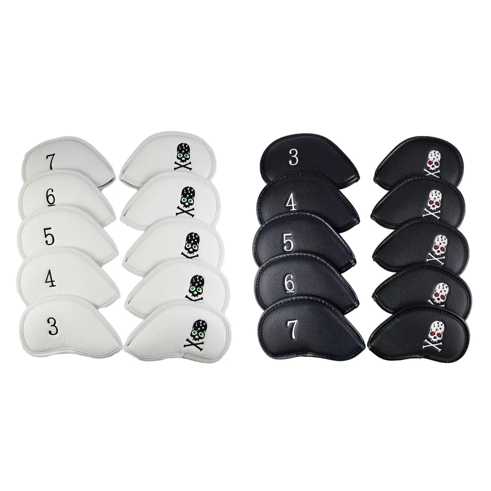 

10x Golf Covers PU Nylon Golf Club Kopfbedeckung Waterproof