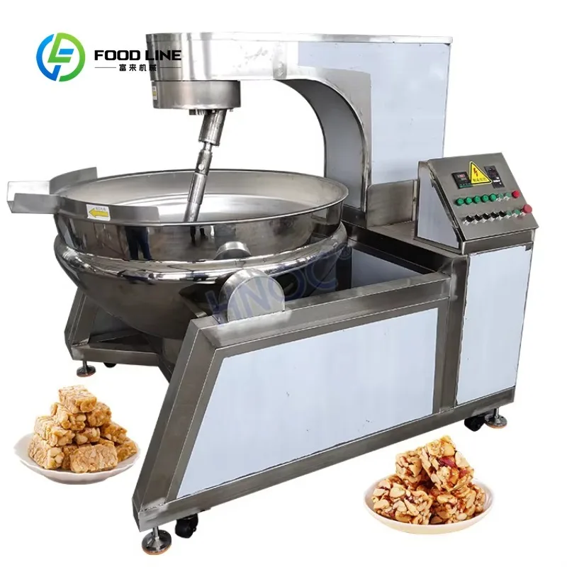 Factory  Frying Wok Automatic High Viscosity Food Planetary Stirring Jacketed Kettle With Mixer