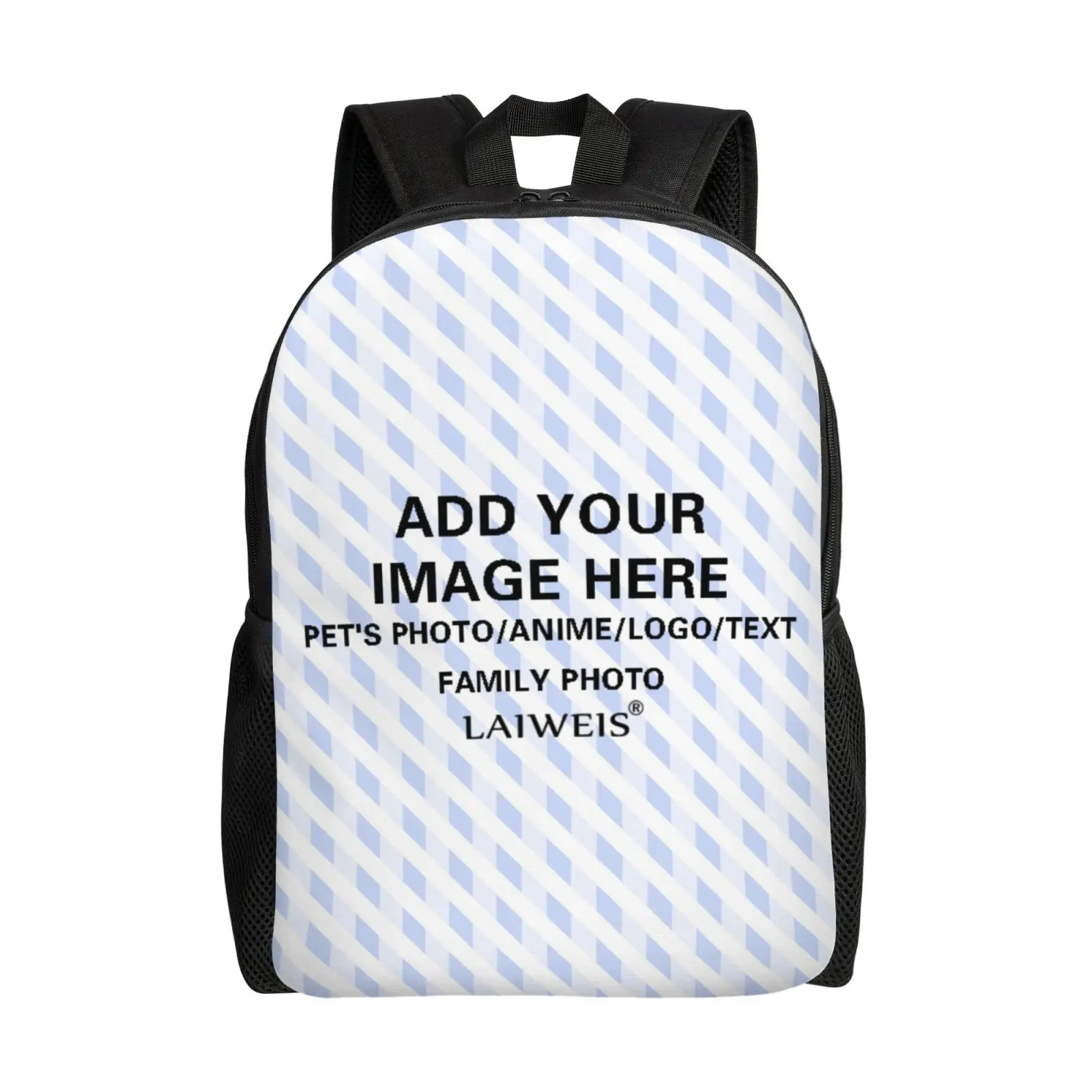 Custom Your Image Logo Name Backpacks Women Men Casual Bookbag for College School Bags