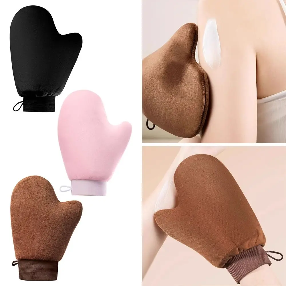 New Reusable Lotion Applicator Washable Double-Sided Body Face Self Tan Glove Sunless Fake Tan Tanning Brush For Self Tan