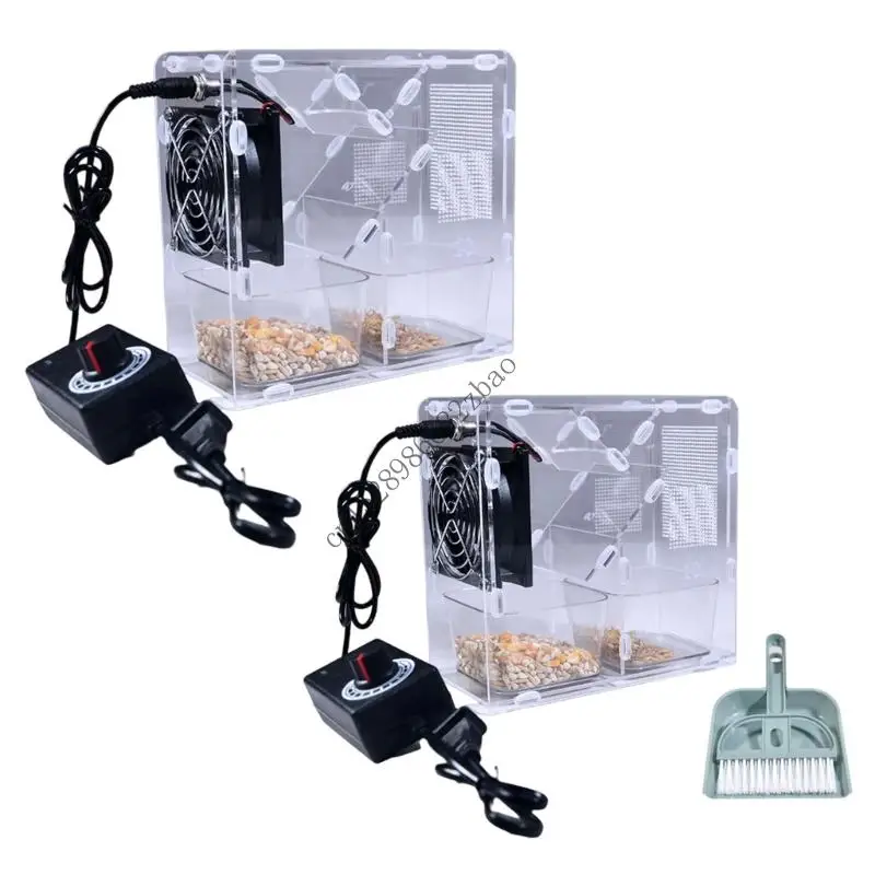 

H7EA Clear Acrylic Bird Seed Blower Grains Blowing Machine for Efficient Shell Removal