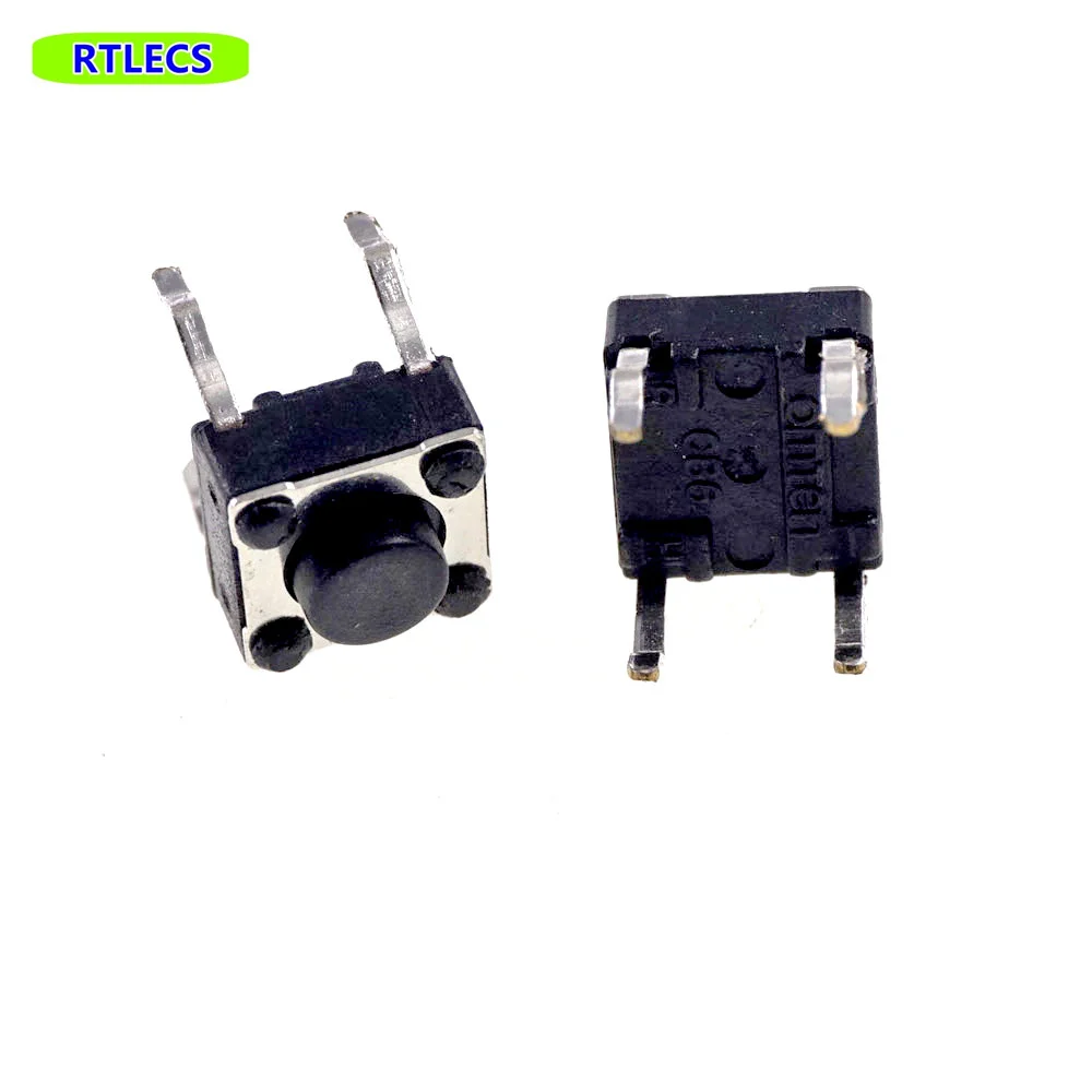 10PCS Normal Closed Tact Switch 6X6X4.3 DIP vertical Tactile Push Button Switch through hole Force 250g