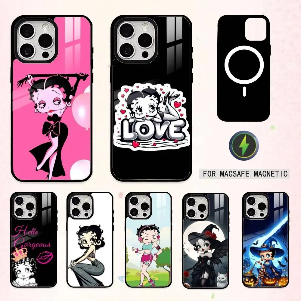 

G-Girl G-Betty-es BoOpS Phone Case For iPhone17,16,15,14,13,12,11 Plus,Pro Max Magnetic For Magsafe Wireless Charging