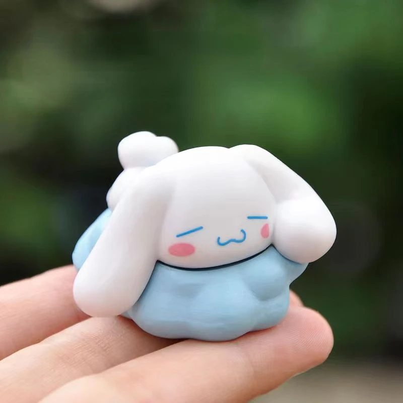 New Sanrio Animation Cartoon Kawaii Swim Ring Cinnamoroll Blind Box Cute Cartoon Girl Christmas Surprise Gift Desktop Ornament