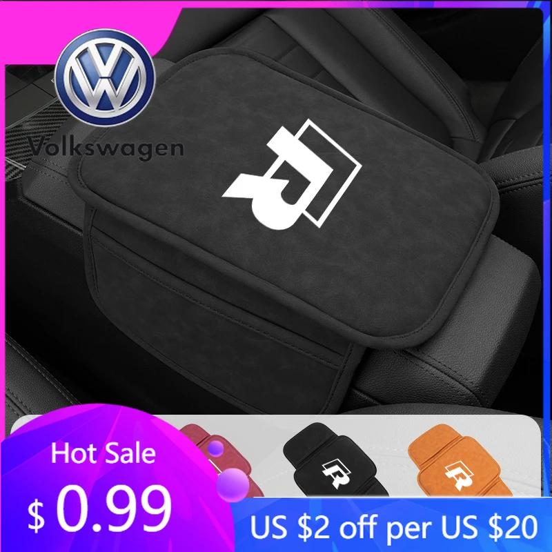 

Новый хит продаж 2026: Защитный нескользящий коврик-накладка для центрального подлокотника автомобиля Volkswagen (VW Golf, Polo, Passat, Jetta, Tiguan)