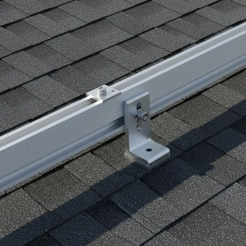L Foot Solar Panel Mount Bracket DIY Friendly Aluminum Easy Assemble L Shape Holder for Home PV Rail Support Installation