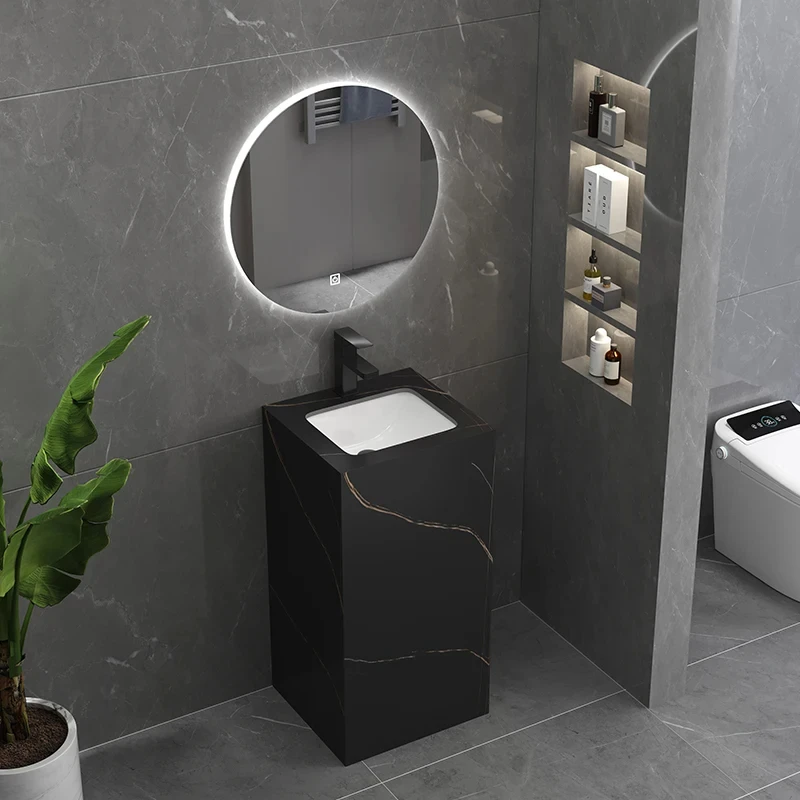 Modern High Quality Rockboard column basin, floor standing wash basin, balcony, wash basin, outdoor wash basin, bathroom