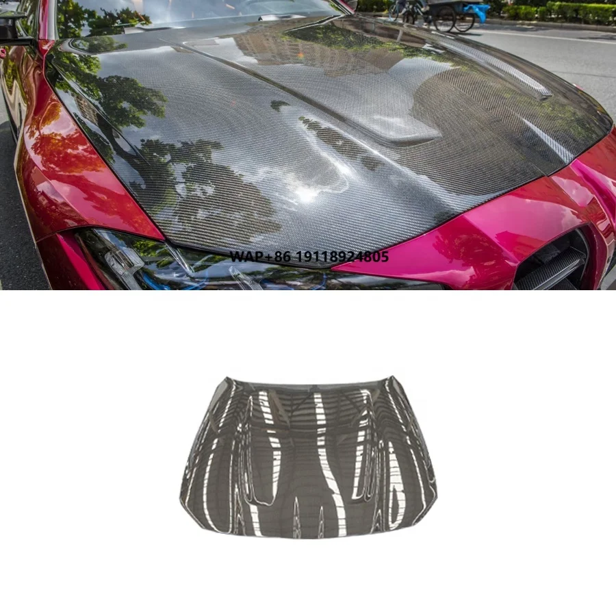 CSL Dry Carbon Fiber Front Hood for 2021+ for  M3 G80 M4 G82 New Condition Car Parts Engine Hood Bonnet Cover Bodykit
