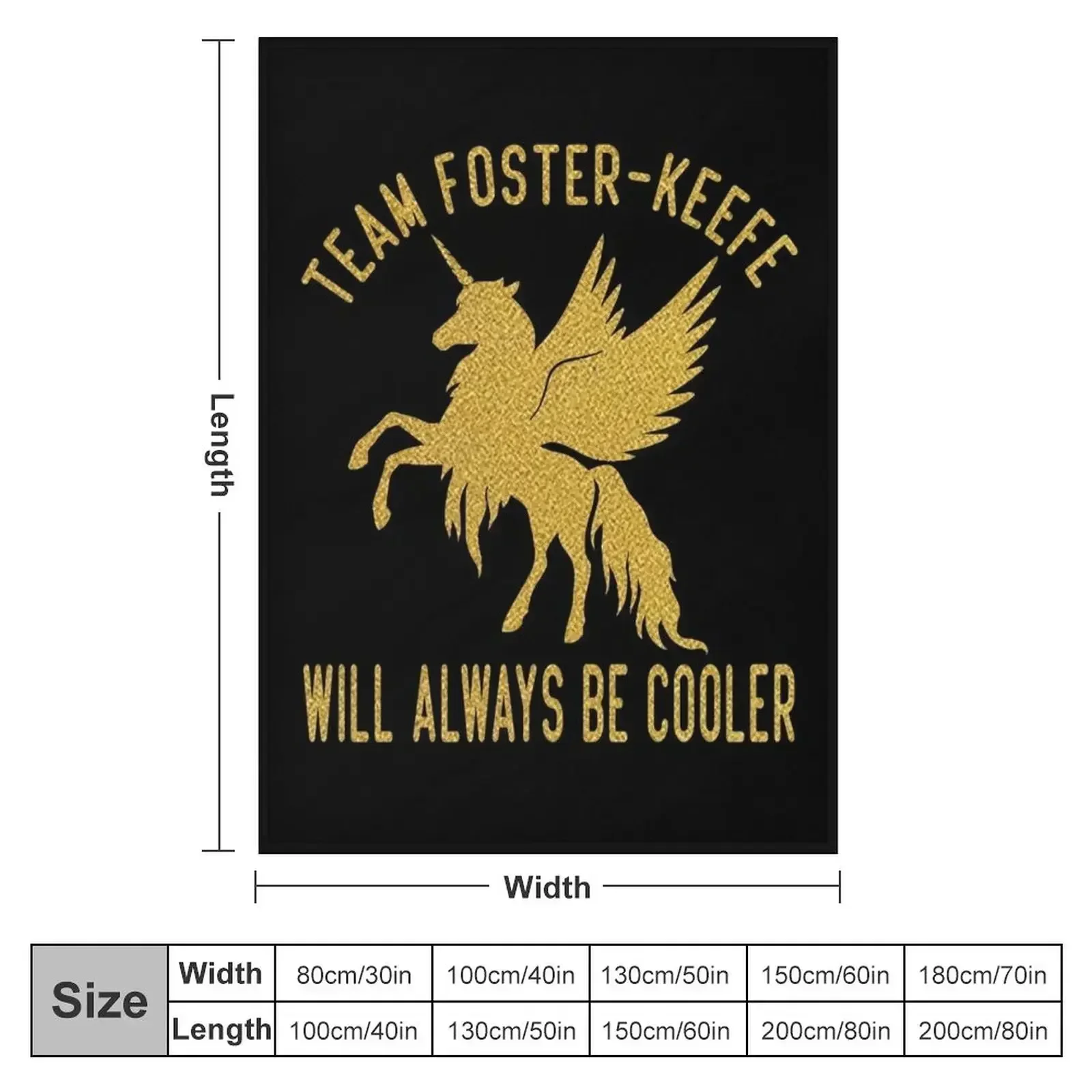 Team Foster Keefe Will Always Be Cooler Throw Blanket Retros Tourist For Baby Blankets