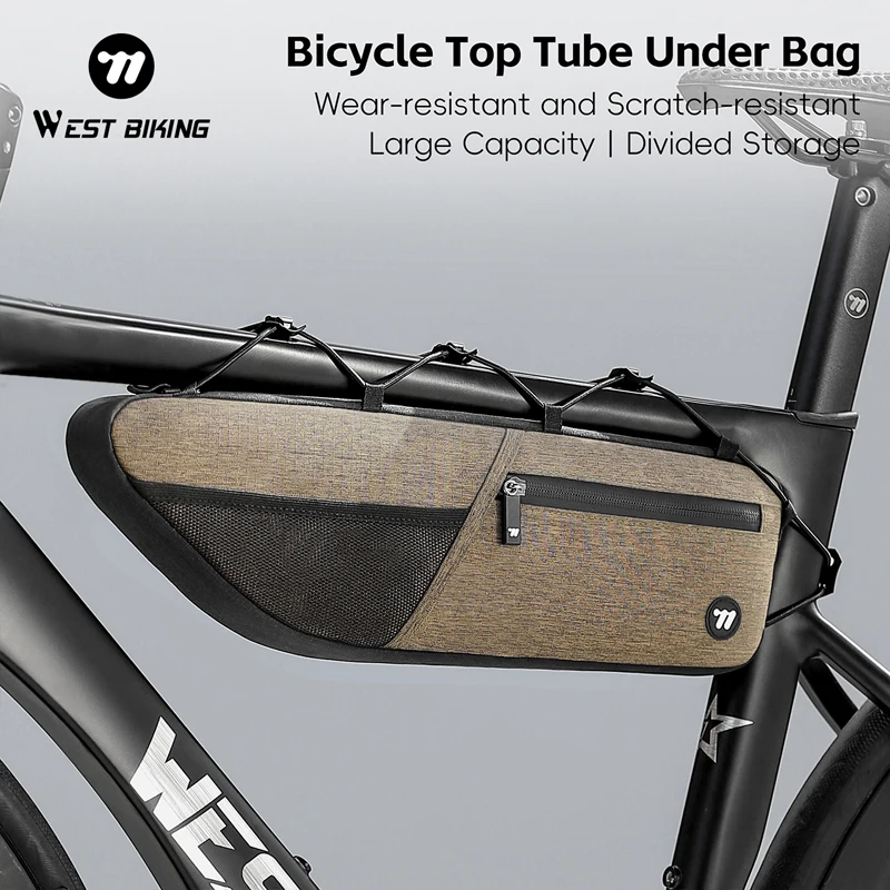 

WEST BIKING Bike Bag 1.6L Cycling Front Frame Top Tube Bag Quick Release Buckle Pannier Bicycle Bag MTB Road Bike Accessories