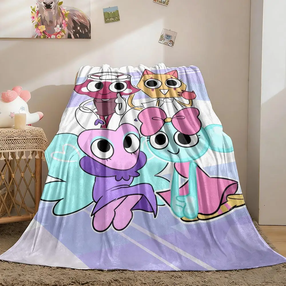 D-Dandys World Throw Soft Flannel Throw Blanket, Lightweight Breathable Summer Nap Blanket For Sofa Home Travel Cozy Decor