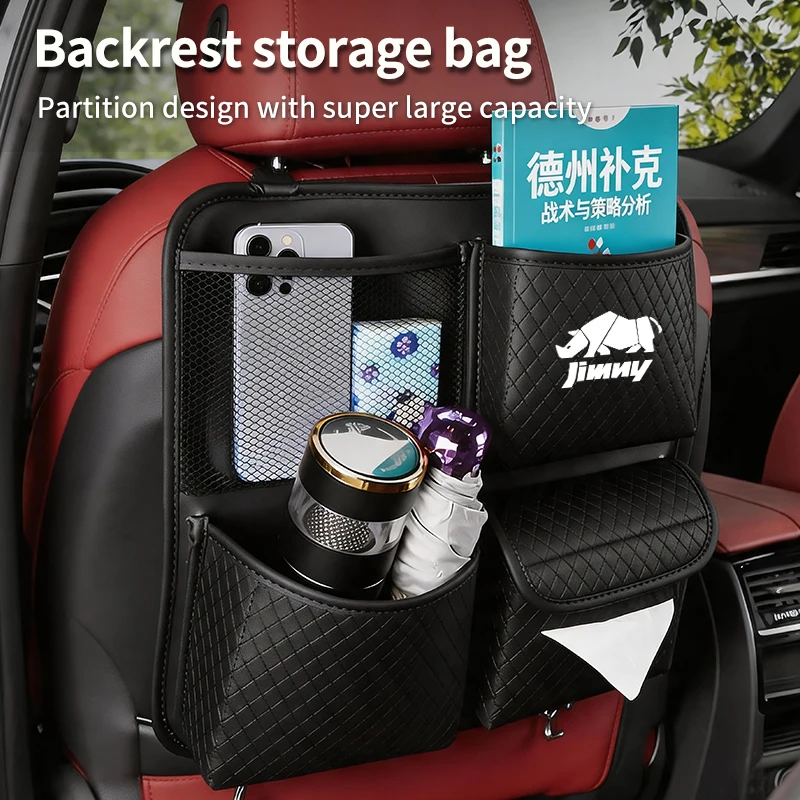 

Car Trunk Organizer Seatback Bag Tissue Holder Tools Stowing Pocket For Suzuki Jimny Swift Grand Vitara Ignis DZire Alto Baleno