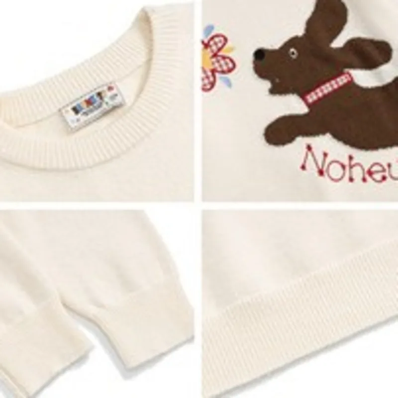 Männer und Frauen 2025, Herbstmode, vielseitiger Strickpullover, amerikanischer Spaß, mit Buchstaben bestickt, Rundhalsausschnitt, lockerer Pullover