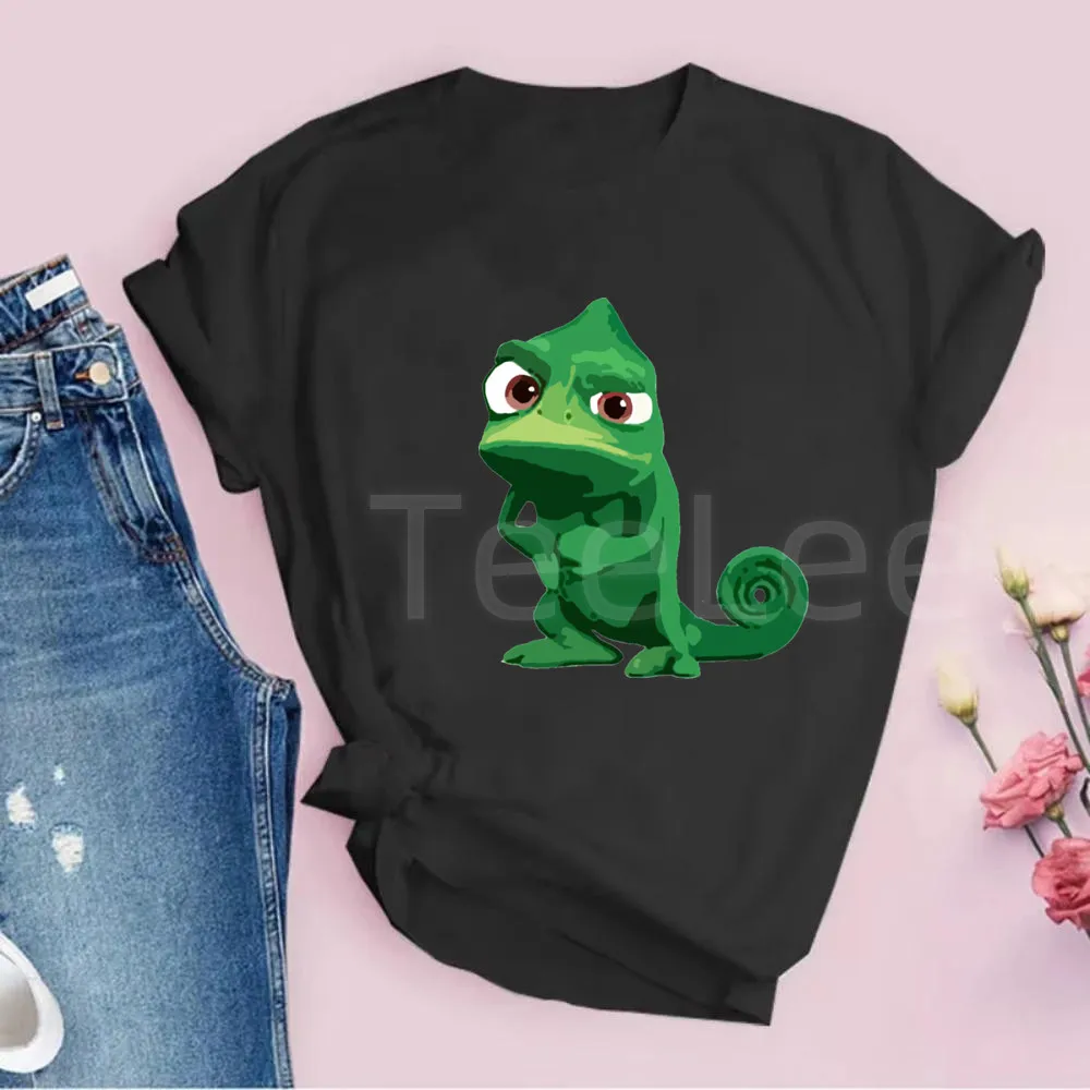 Funny Graphic Pascal T Shirts Women Printing Cute Black Tshirt Short Sleeve T-shirt Cartoon Tops Summer Casual Graphic Tee