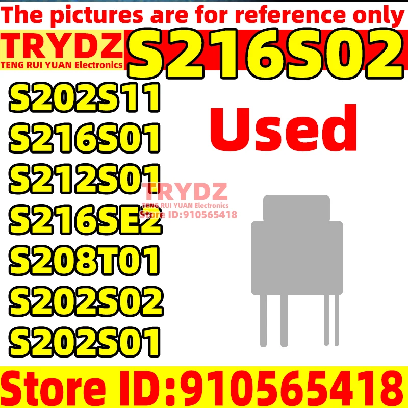 1pcs Used S216S02 S202S11 S216S01 S212S01 S216SE2 S208T01 S202S02 S202S01 TO-3P-4 ZIP4