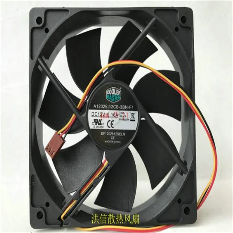 A12025-12CB-3BN-F1 12V 0.16A 12CM 120*120*25MM 3-line silent Case Fan