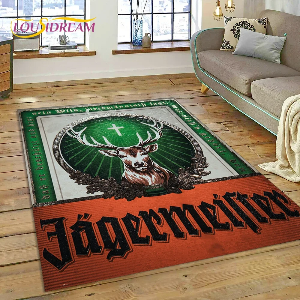 27 Style German J-Jaegermeister Elk Carpet Rug for Bedroom Living Room Home Sofa Decoration,kids Game Play Decor Floor Mat Gift