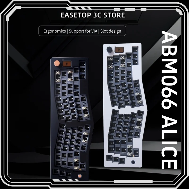 

Abm066 Mechanical Keyboard The Tri-Mode Connections Ergonomics Mechanical Axis Gasket Bluetooth Via Customized Kit Game Office