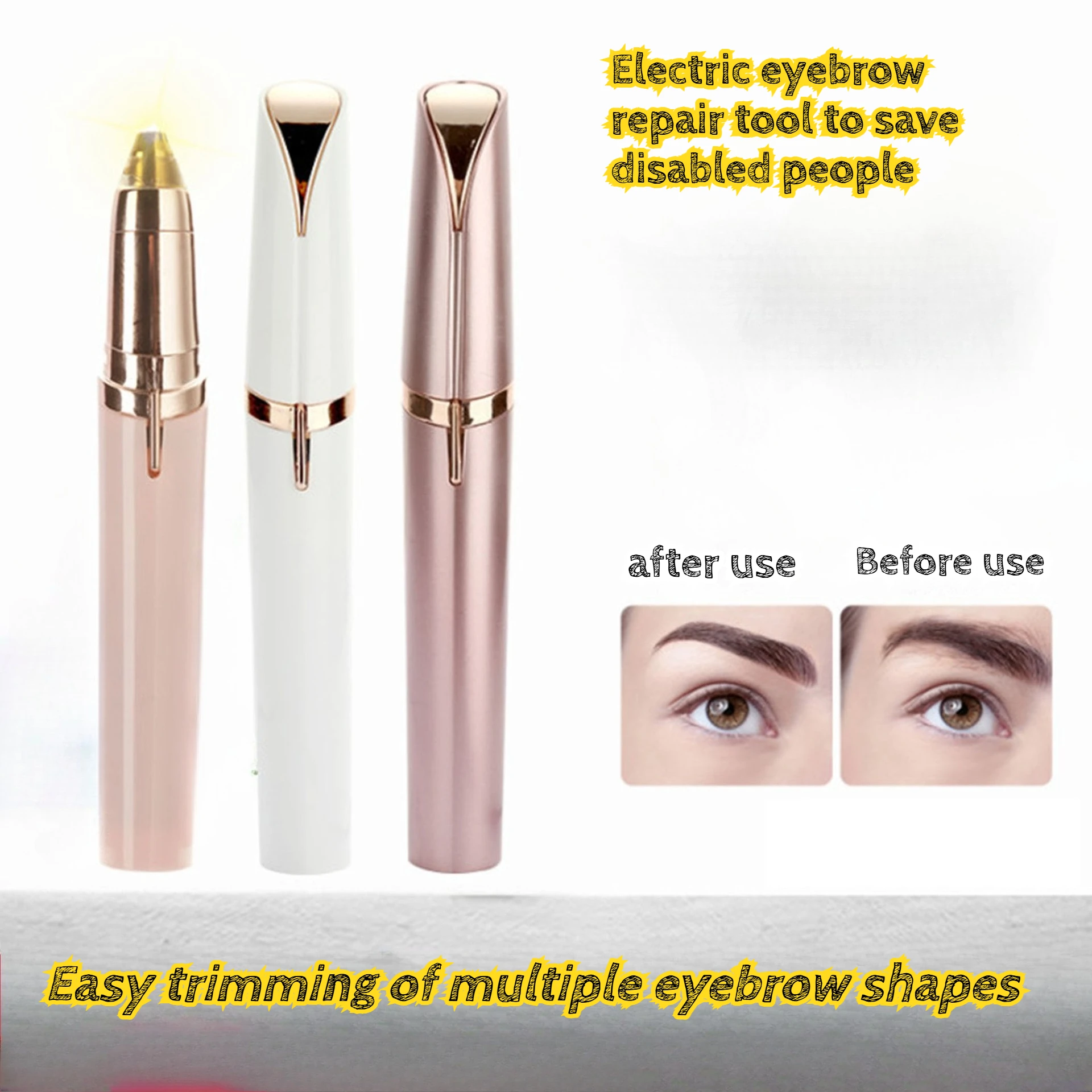 

New USB Electric Eyebrow Trimmer Portable and Compact Shaver Hair Removal Device Automatic Eyebrow Trimmer Beauty Tool
