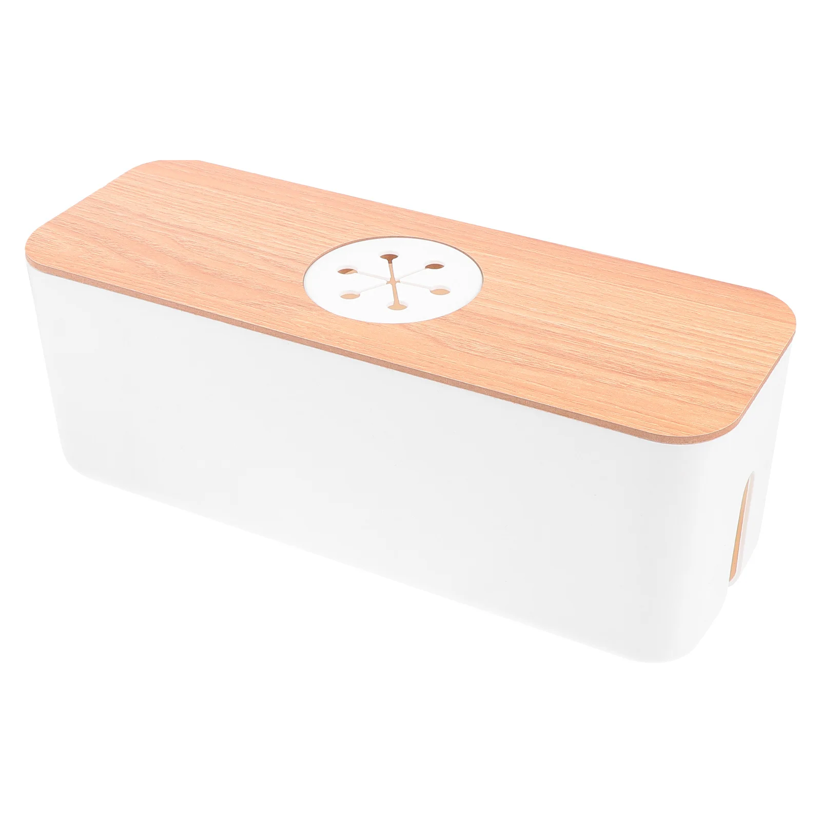 

1Pcs Round Holed Cable Storage Line Organizer Durable Charging Cable Case for Home Office Study Wire Management