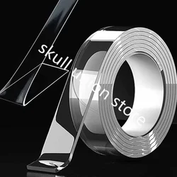 2mm thick Nano Tape Double Sided Non-Marking Transparent Reusable Car Emblem Decoration Fixing Home Office Car Double Sided Tape