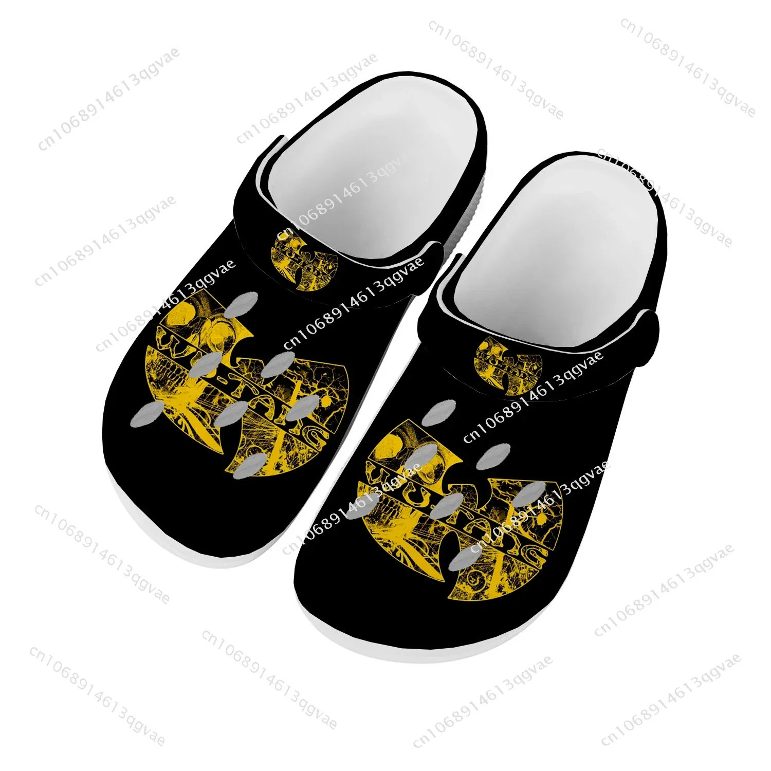 

W-Wu-T-Tangs Home Clog Clan Mens Women Youth Boy Girl Sandals Shoes Garden Custom Made Breathable Shoe Beach Hole Slippers White