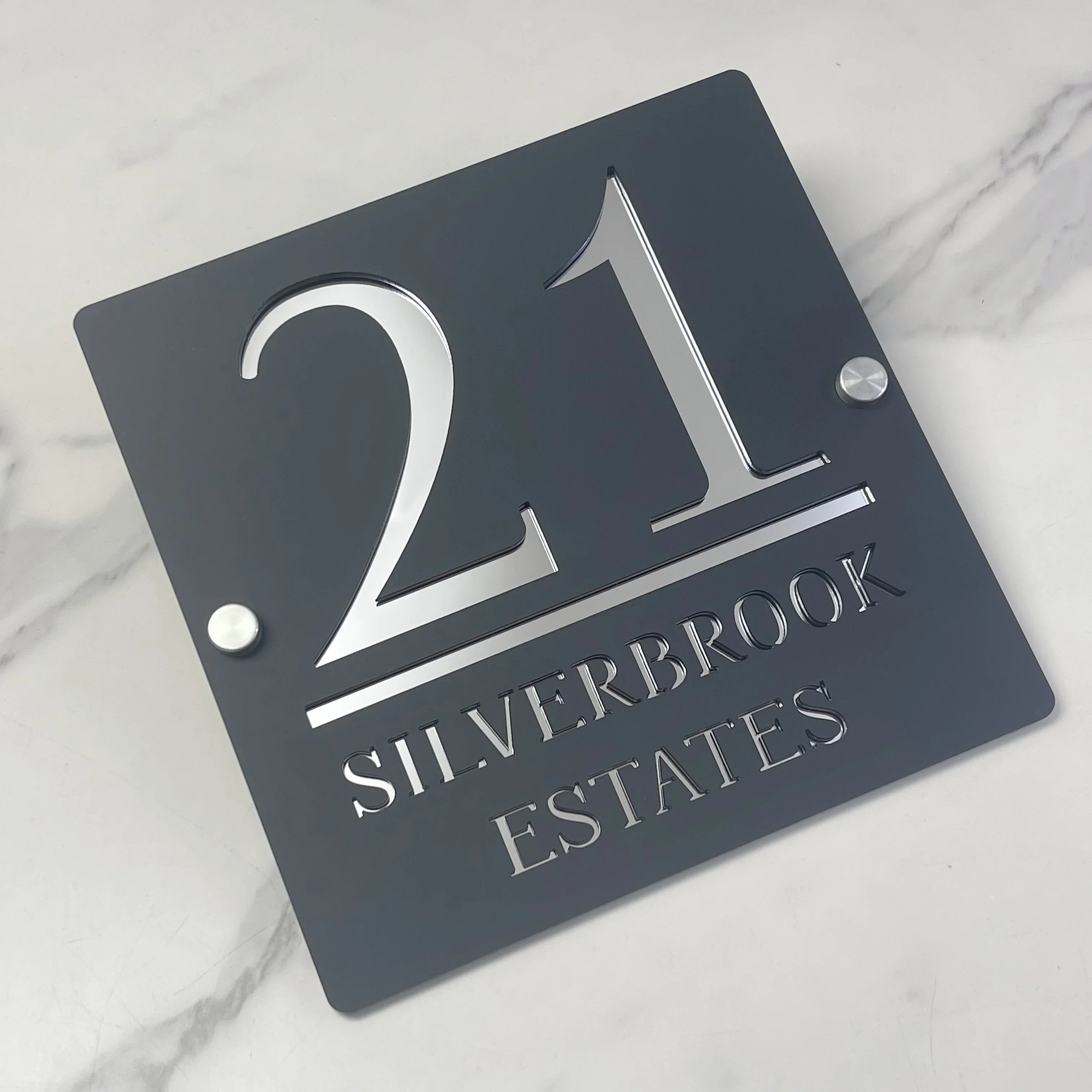 3D Floating Number Acrylic House Number Sign Custom Modern Waterproof Door Address Plate Personalized Outdoor Home Name Plaque
