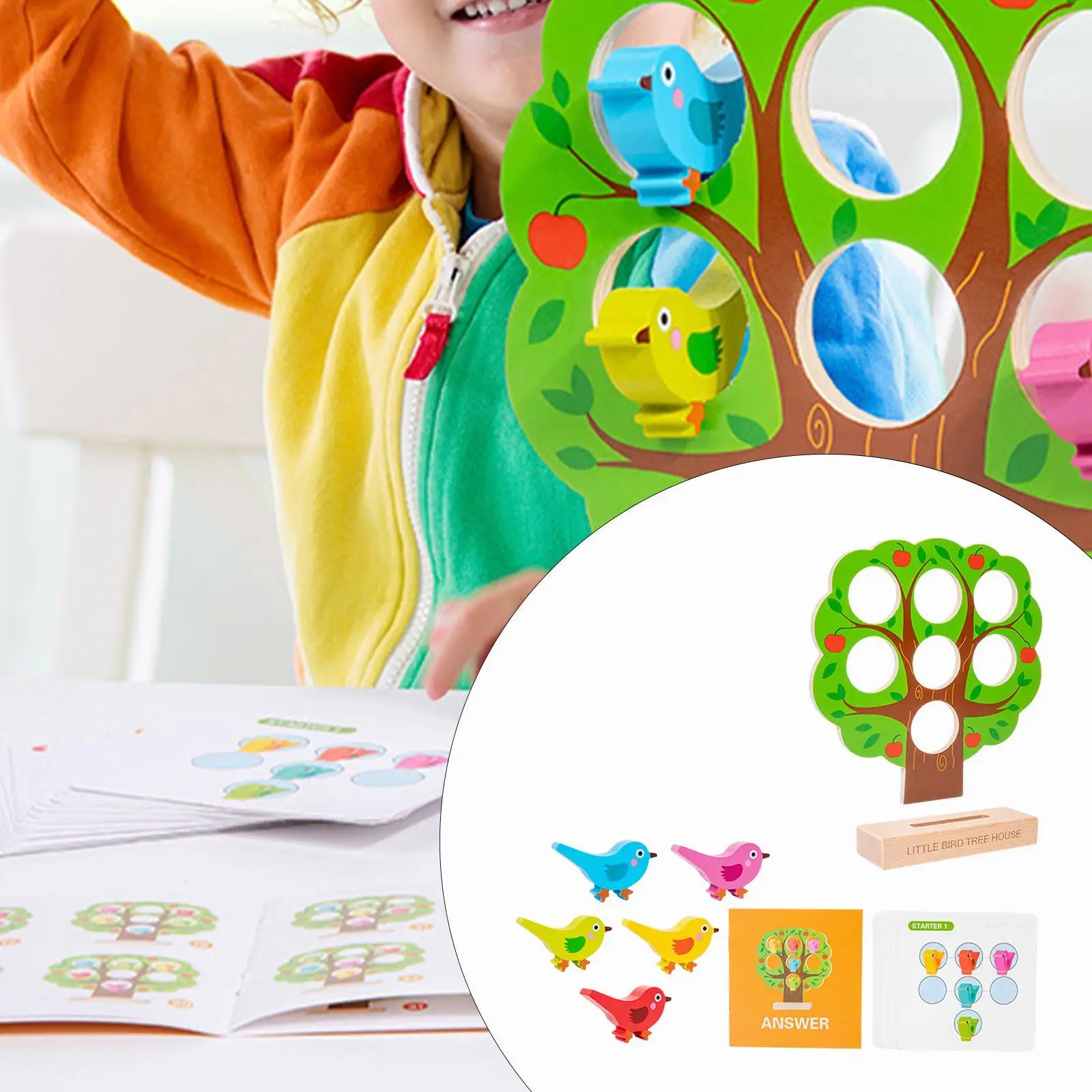 Riconoscimento dei colori giocattolo Montessori per bambini per bambine 3 4 5 6 anni