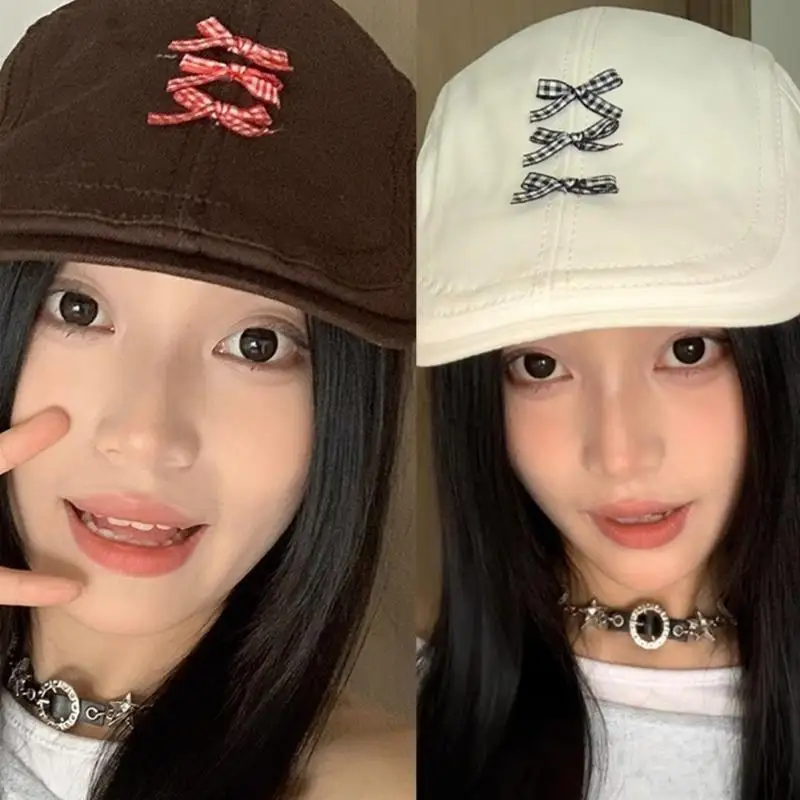 

39BB Women Painter Caps Girl Chauffeur Hat Octagonal Hat Lady Casual Headdress