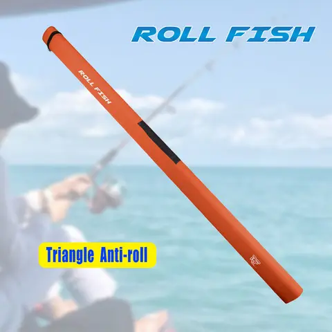 ROLLFISH 휴대용 낚싯대 보관 가방, 방수 삼각형 하드 쉘, 롤 방지 로드 튜브, 낚시 태클, 1.09-1.54m ROLLFISH 휴대용 낚싯대 보관 가방, 방수 삼각형 하드 쉘, 롤 방지 로드 튜브, 낚시 태클, 1.09-1.54m