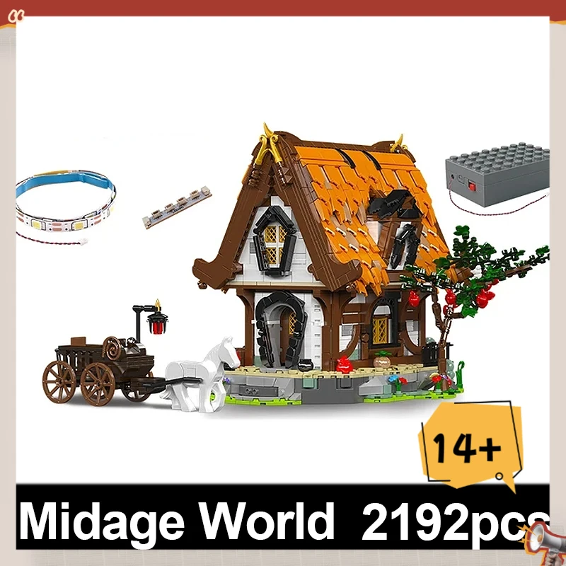 

MOULD KING 16054 Collectible Wooden house Model Building Blocks Desk Decor Set Bricks Assembly puzzle Toy Christmas Gift For Kid