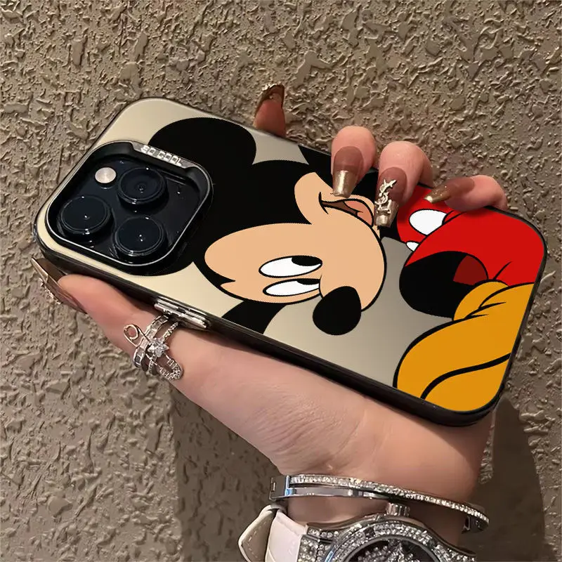 New Disney Mickey Mouse Interest Cartoon Phone Case For iPhone 16 15 14 13 12 11 Pro Max XR XS X 15 14 8 7 Plus 13 12 Mini Cover