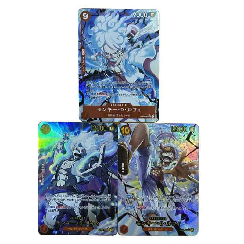 

One Piece Nika Monkey D Luffy OP DIY self-made Color Flash Card Anime Game Collection Card Gift Toy 63*88mm