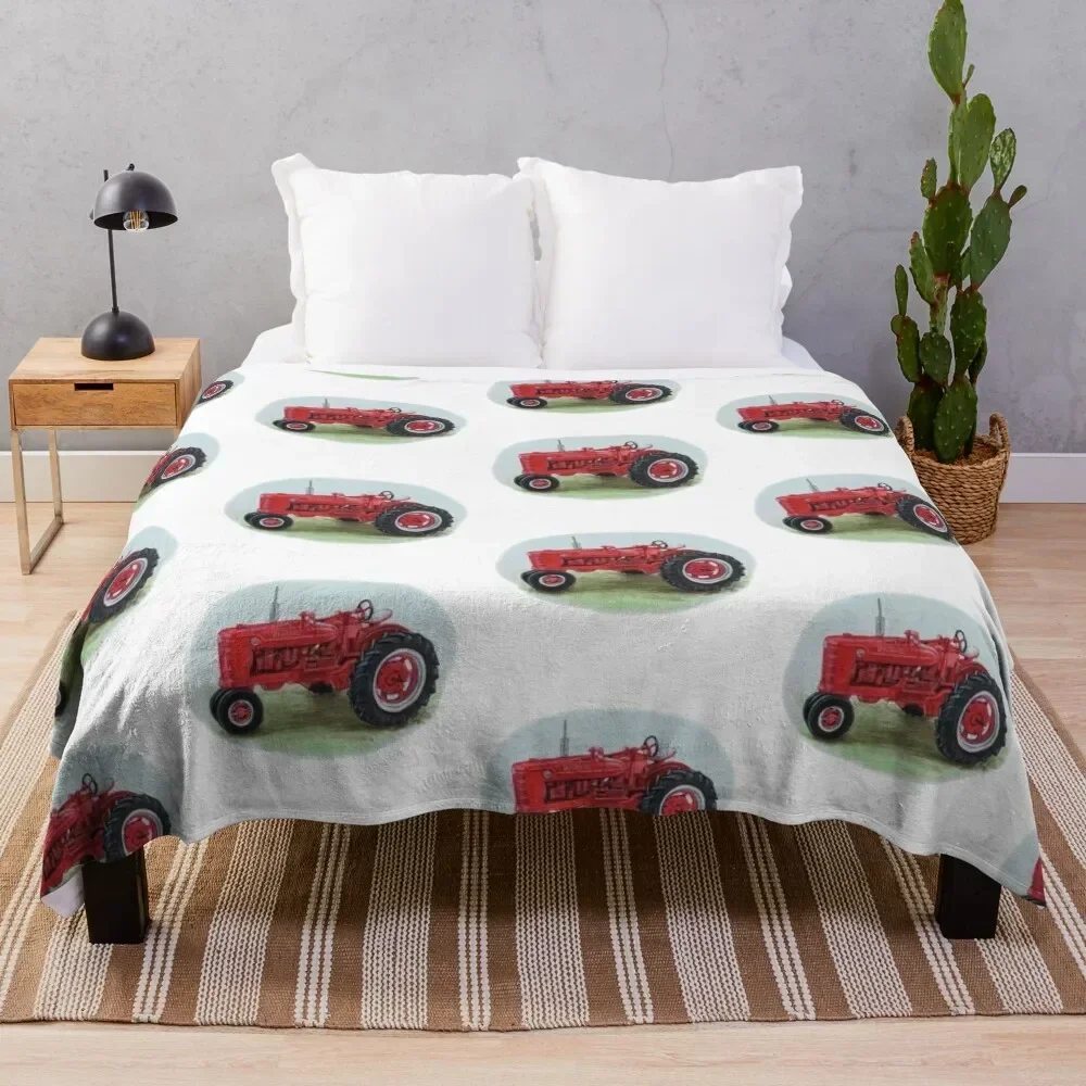 

Farmall Tractor Throw Blanket Beach Bed linens Blankets