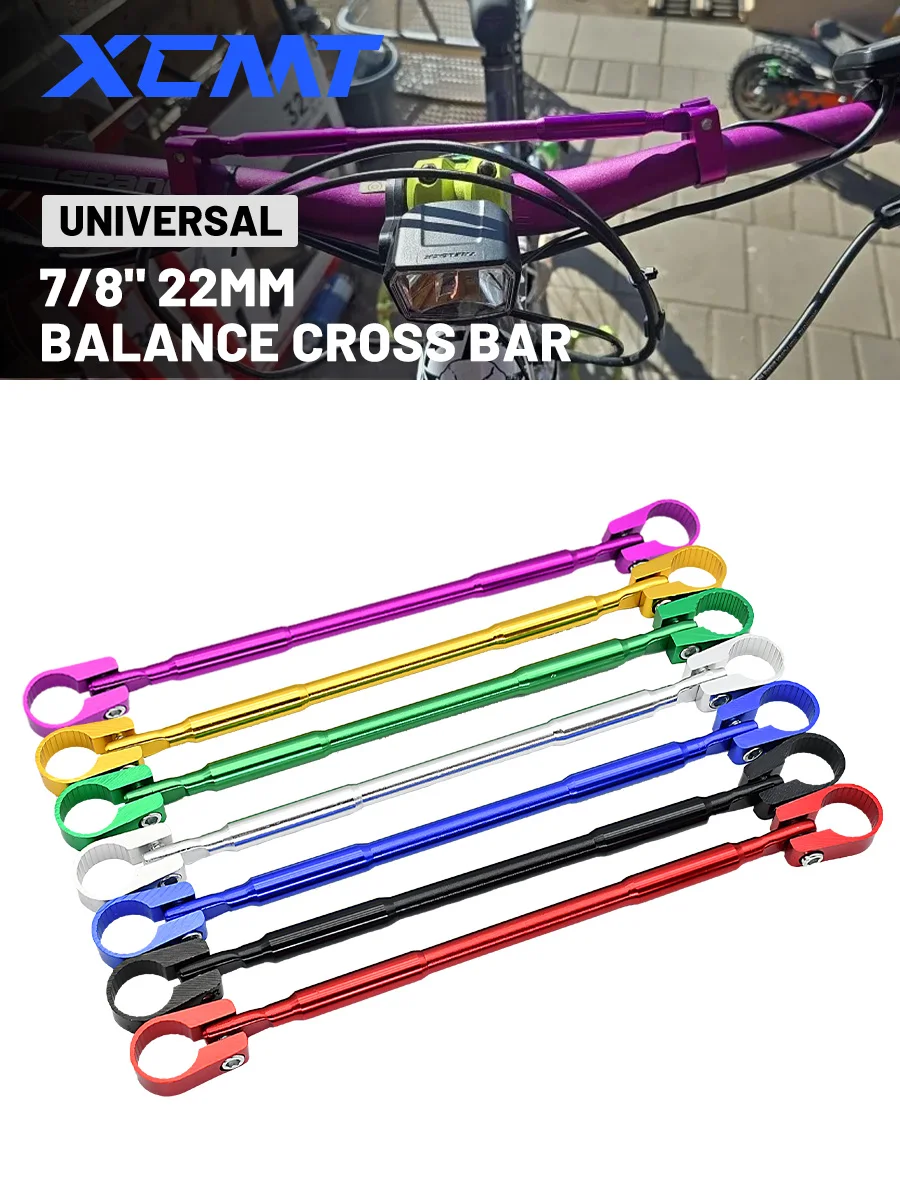 Barre d'équilibre CNC accessoires de moto 7/8 "22MM barre transversale universelle renforcer le guidon barre de levier de poignée de renforcement étendue