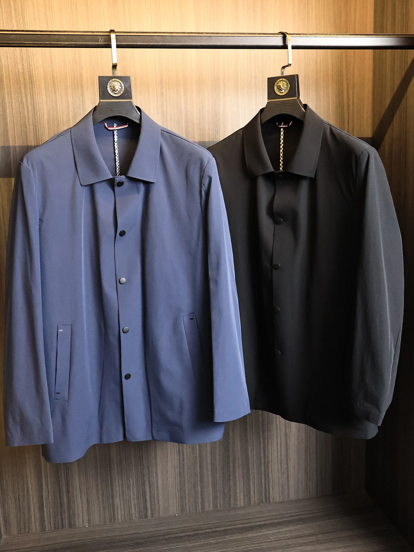 Men's Business Administrative Coat Jacket Waterproof Breathable Seamless Glue Waterproof Outdoor Spring Autumn Long Style