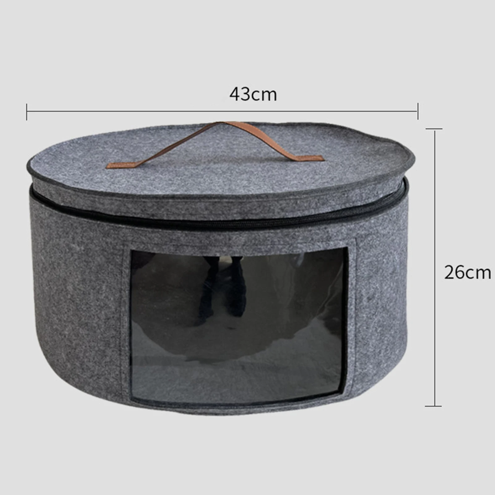 Hat Box Convenient Round Travel Hat Box Organizer Wear-Resistant Hat Organizer Hat Storage Organizer