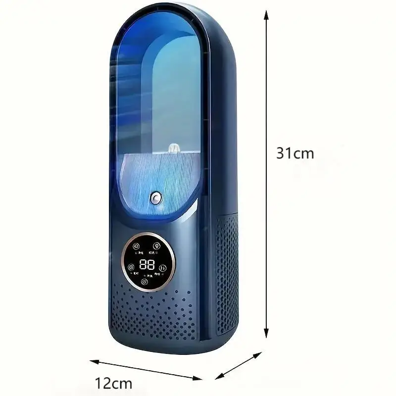 미니 USB 증발식 공기 냉각기 - 6단, 저소음, 에너지 효율, 휴대용, 사무실, 여행 및 캠핑용